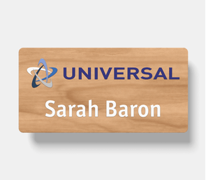 timberline® complete-print houten naambadge